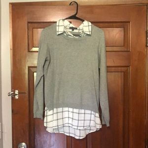 Layered sweater business casual top